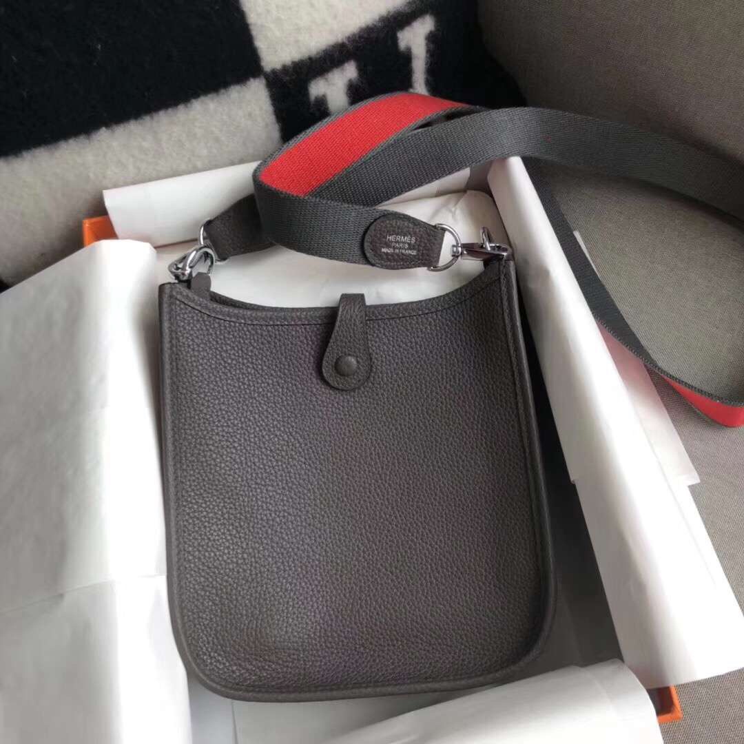 에르메스 미니 에블린16 그리스메이어 은장 토고가죽